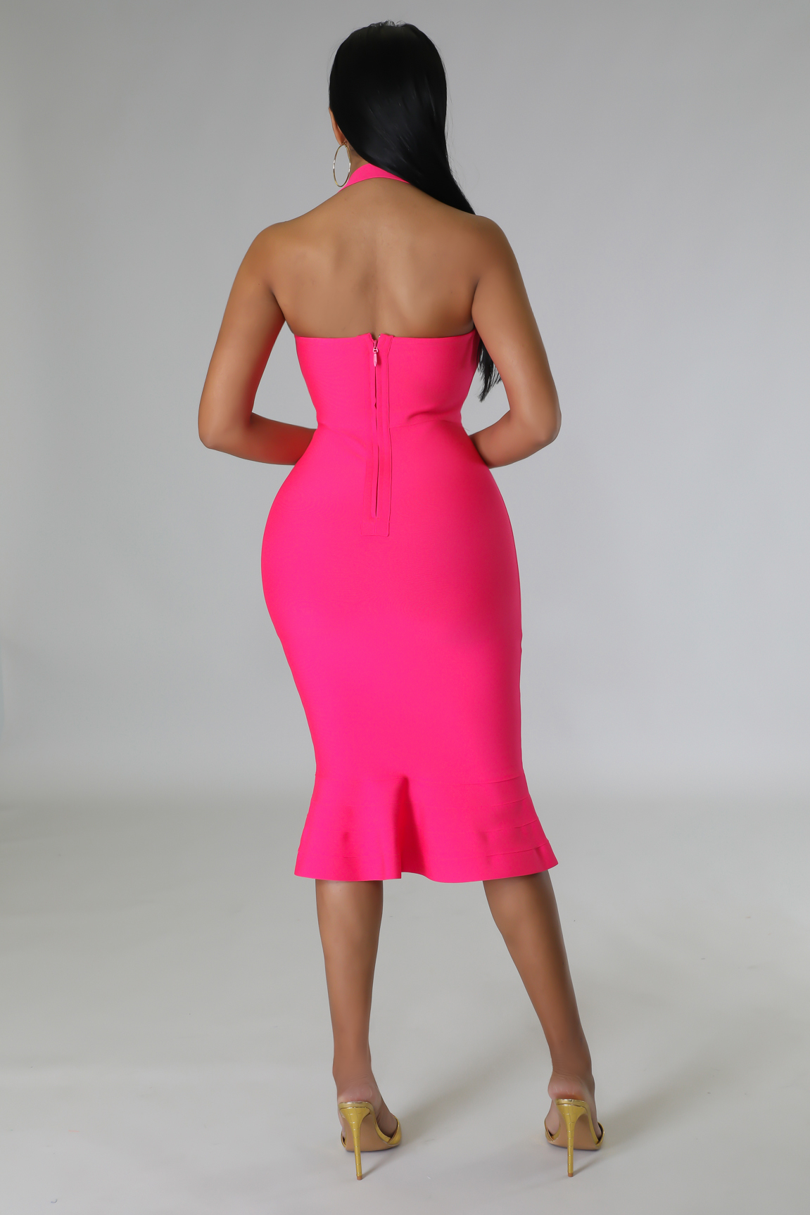 Teatime Midi Dress (Pink)