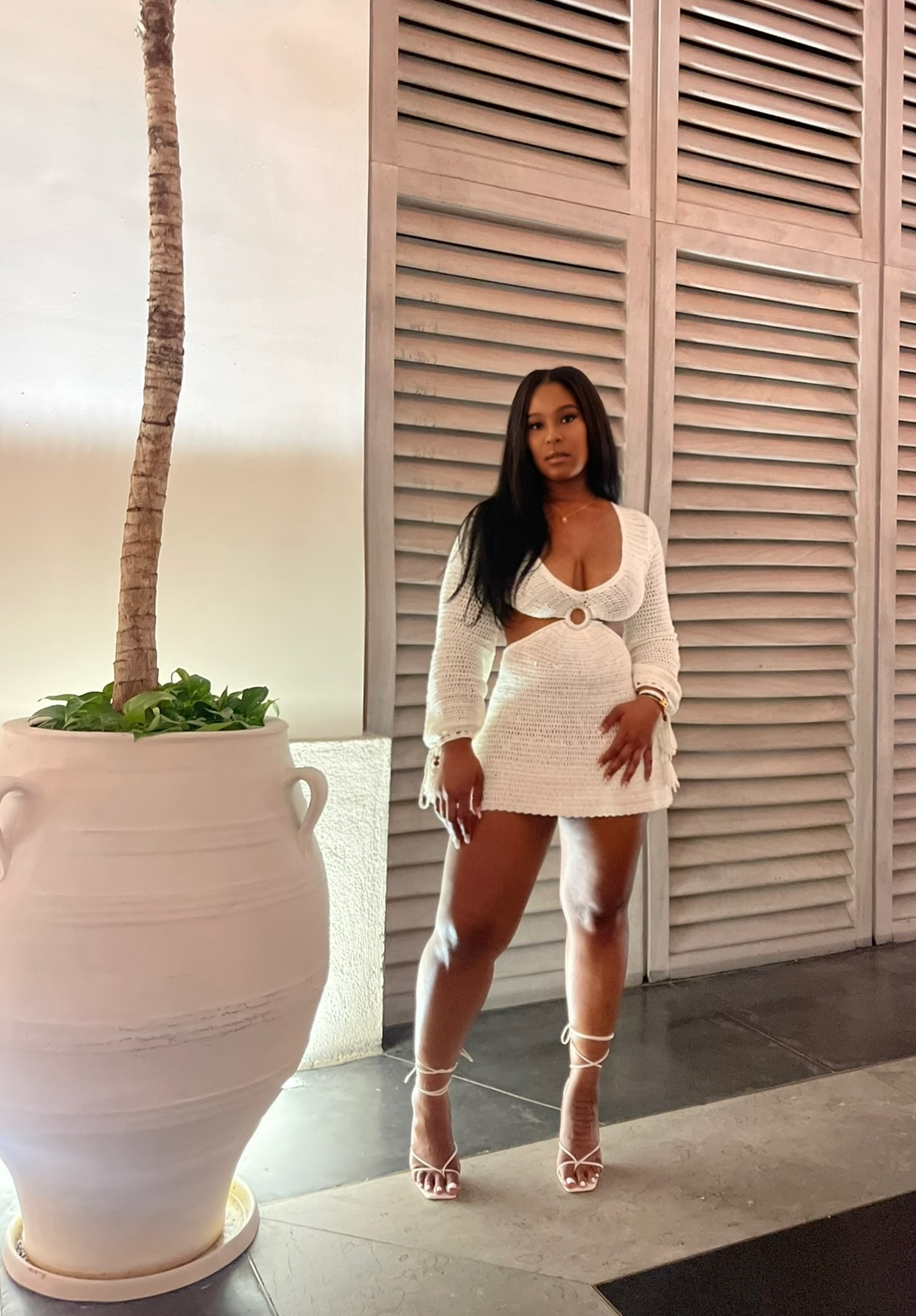 Tulum Mini Dress (Ivory)