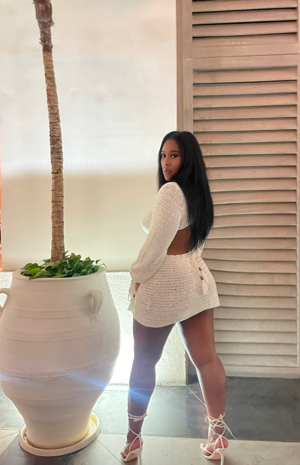 Tulum Mini Dress (Ivory)