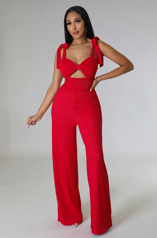 Carino Jumpsuit (Red)